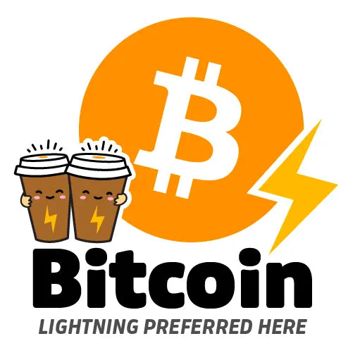 Bitcoin Lightning Preferred Here - Coffee Edition - Square - Free Digital Download Store of Value