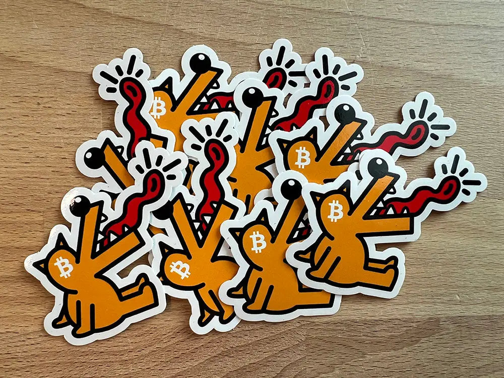 BitPopArt - BitPop Balloon Sticker - Bitcoin Sticker