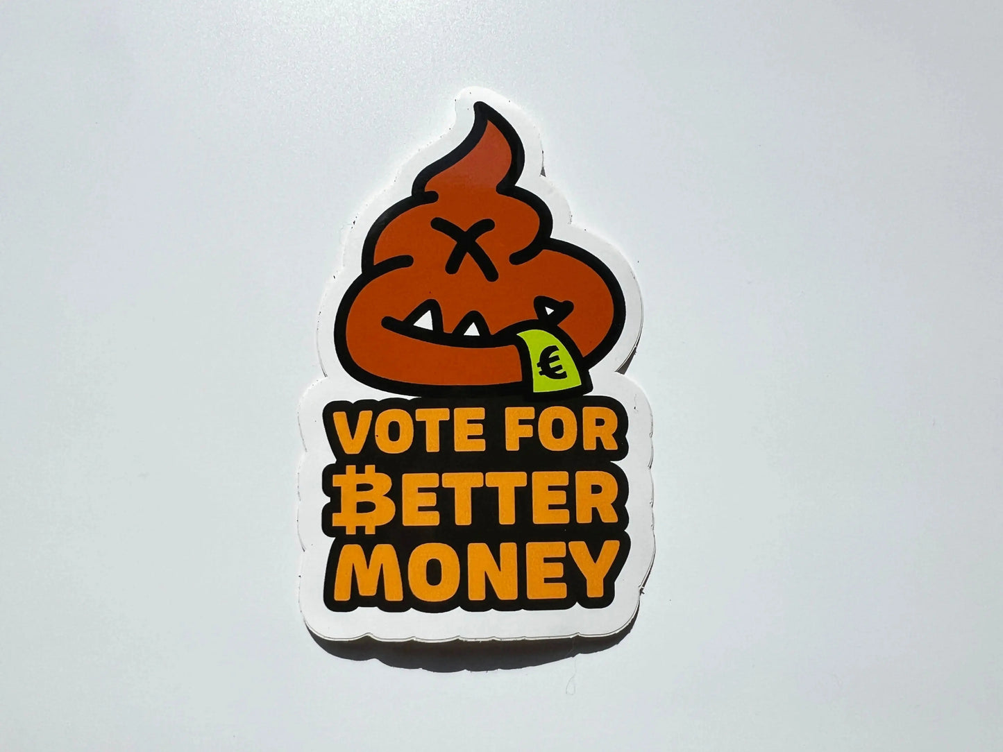 BitPopArt - Vote For Better Money - Bitcoin Sticker