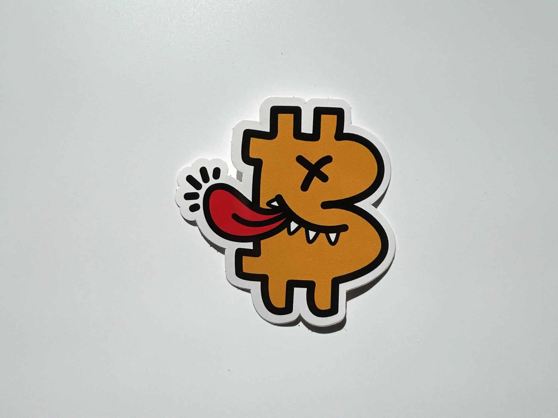 BitPopArt - B-Funny Sticker - Bitcoin Sticker