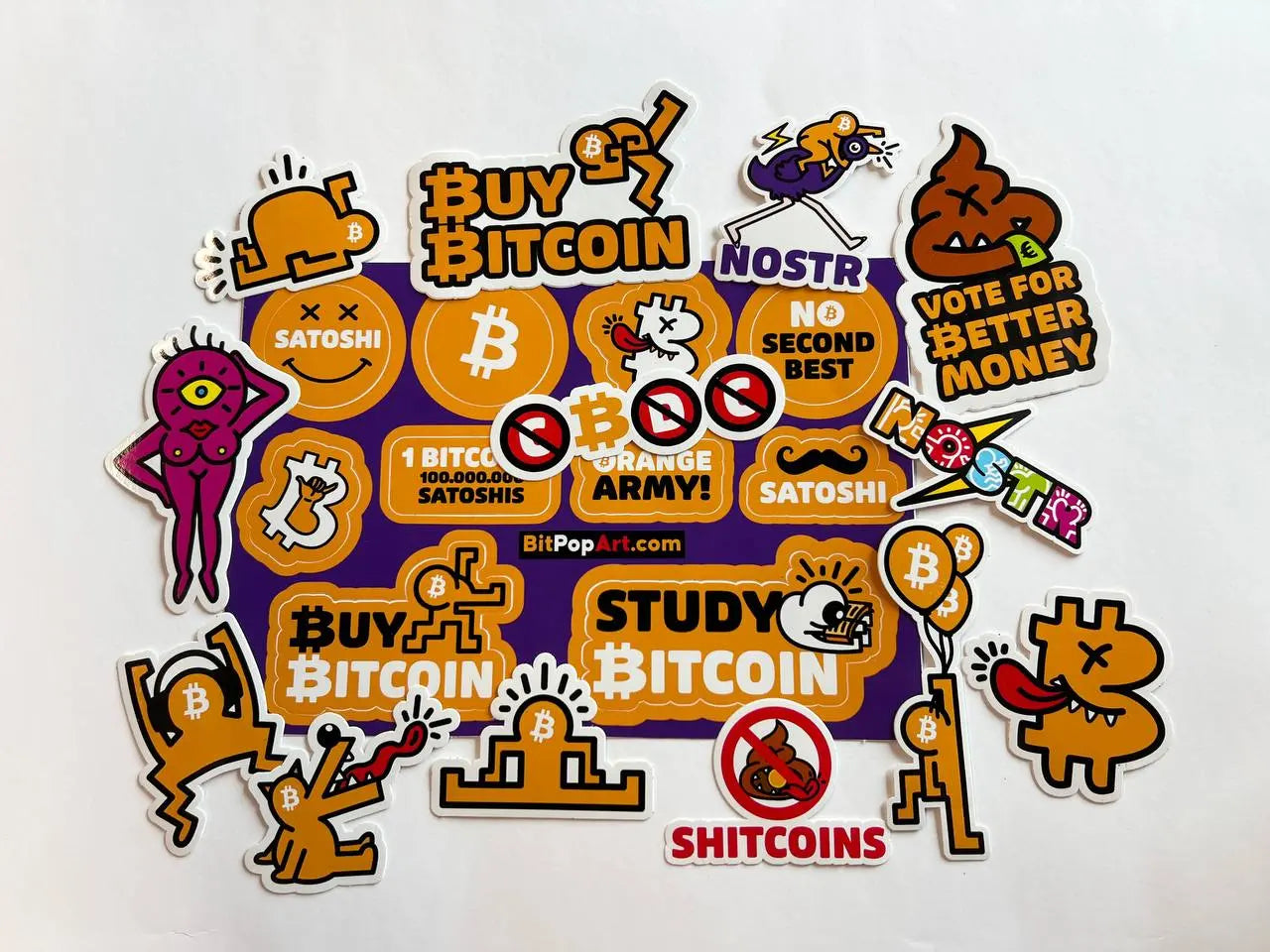 BitPopArt - Whale Sticker Pack - Bitcoin & NOSTR Stickers