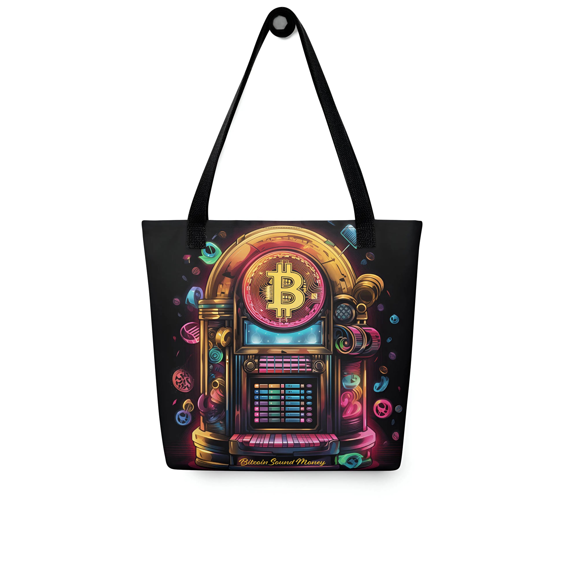 Bitcoin Juke Box Sound Money Tote Bag