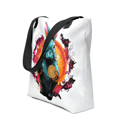 Falling Down The Bitcoin Rabbit Hole Bitcoin Tote Bag - Join us Too!