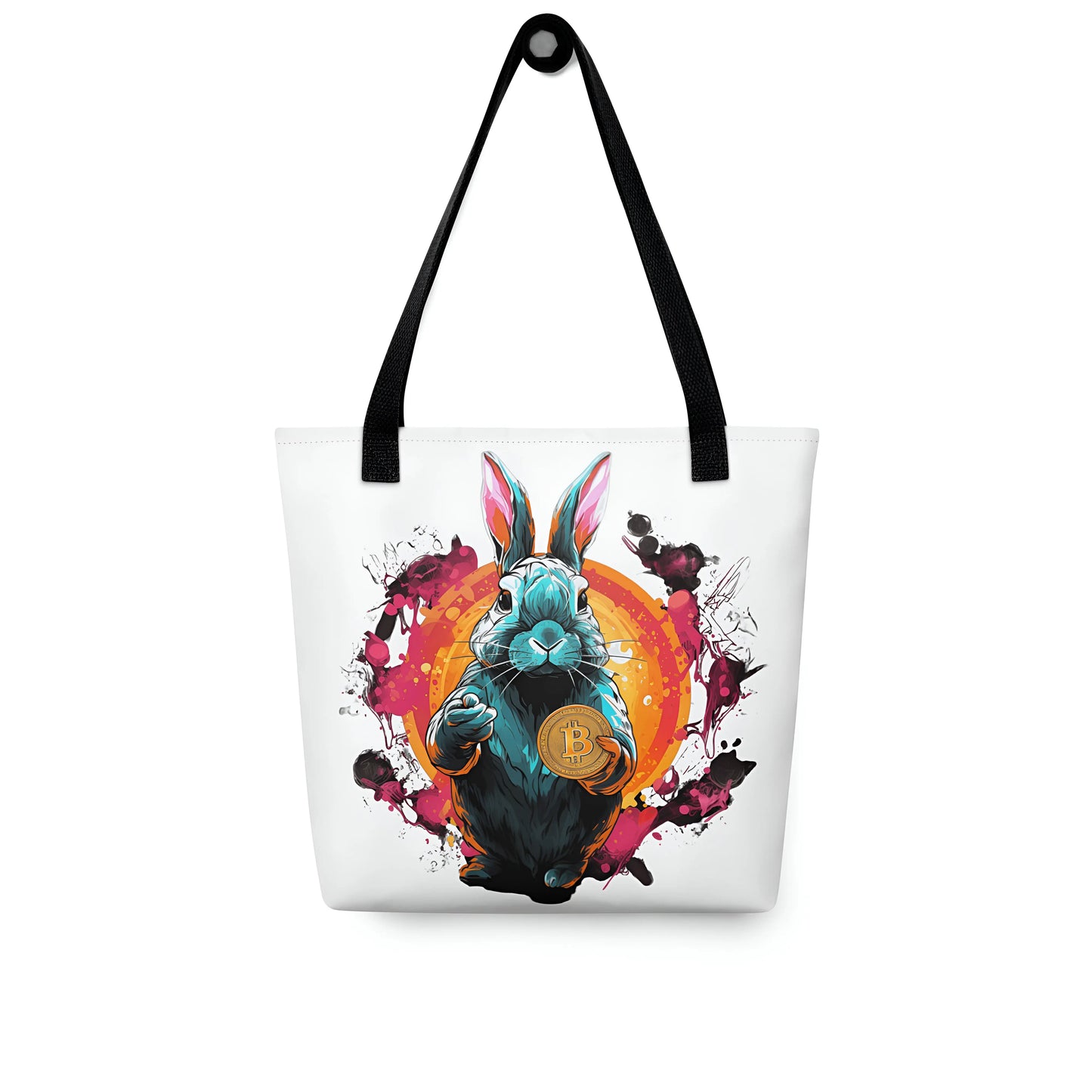 Falling Down The Bitcoin Rabbit Hole Bitcoin Tote Bag - Join us Too!