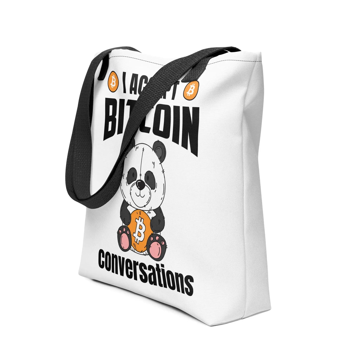 I Accept Bitcoin Conversations - Bitcoin Tote Bag - Store of Value