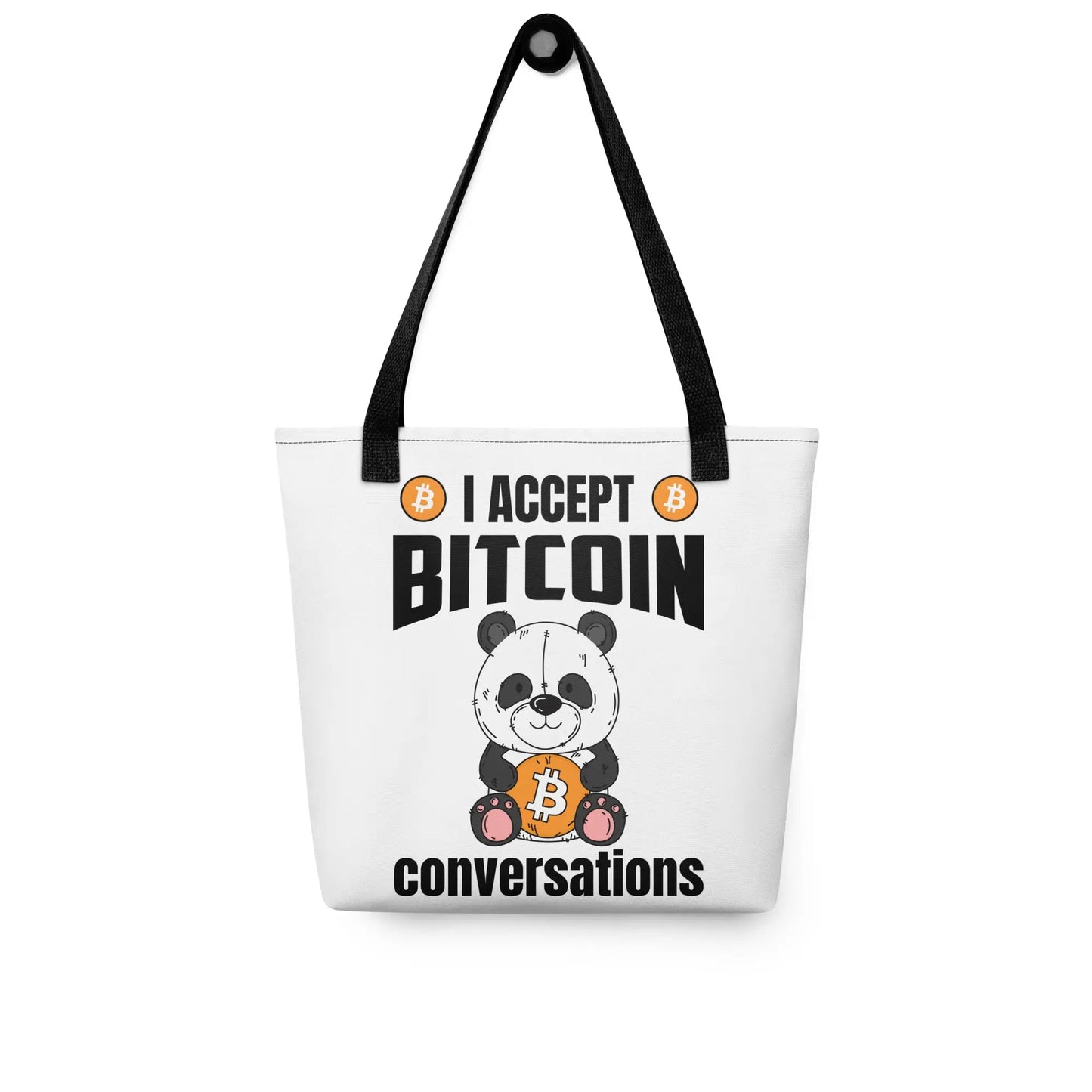 I Accept Bitcoin Conversations - Bitcoin Tote Bag - Store of Value