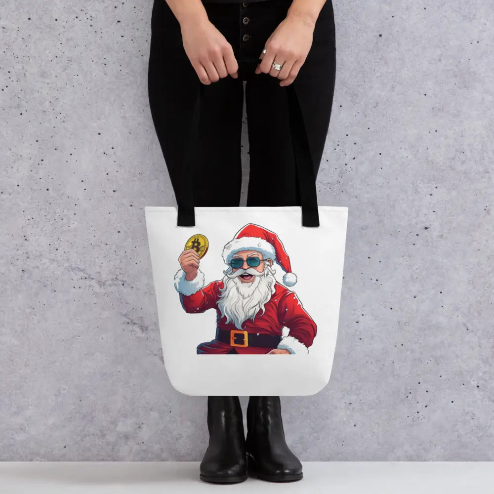 Happy Santa - Bitcoin Tote Bag Store of Value