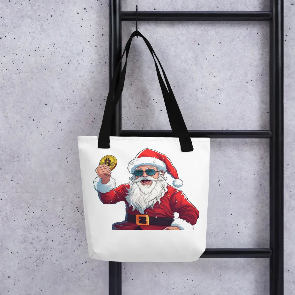 Happy Santa - Bitcoin Tote Bag Store of Value