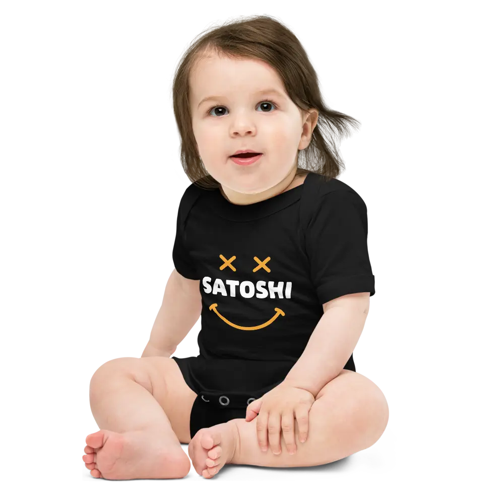 Satoshi Smiley - Baby Bitcoin Bodysuit Store of Value