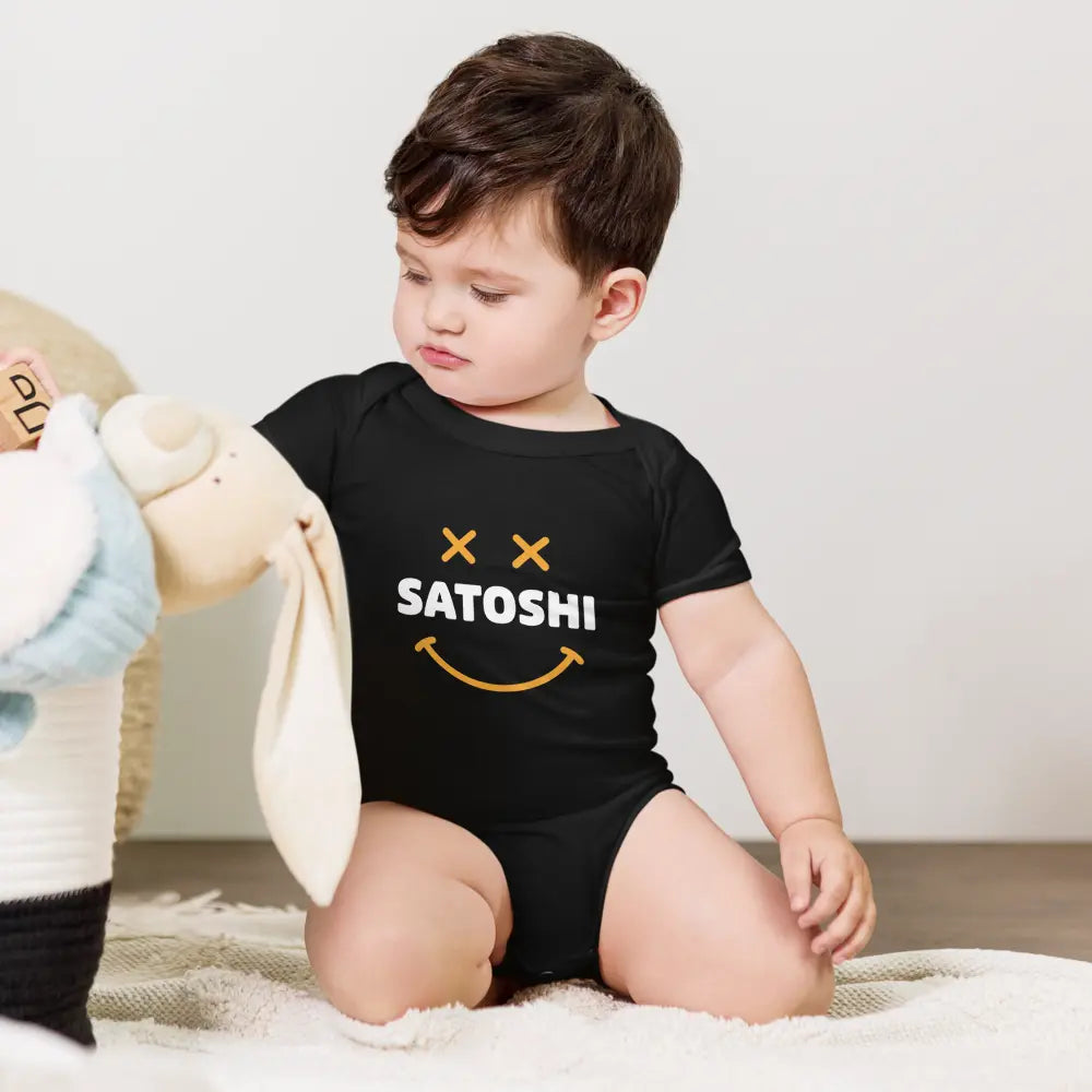 Satoshi Smiley - Baby Bitcoin Bodysuit Store of Value