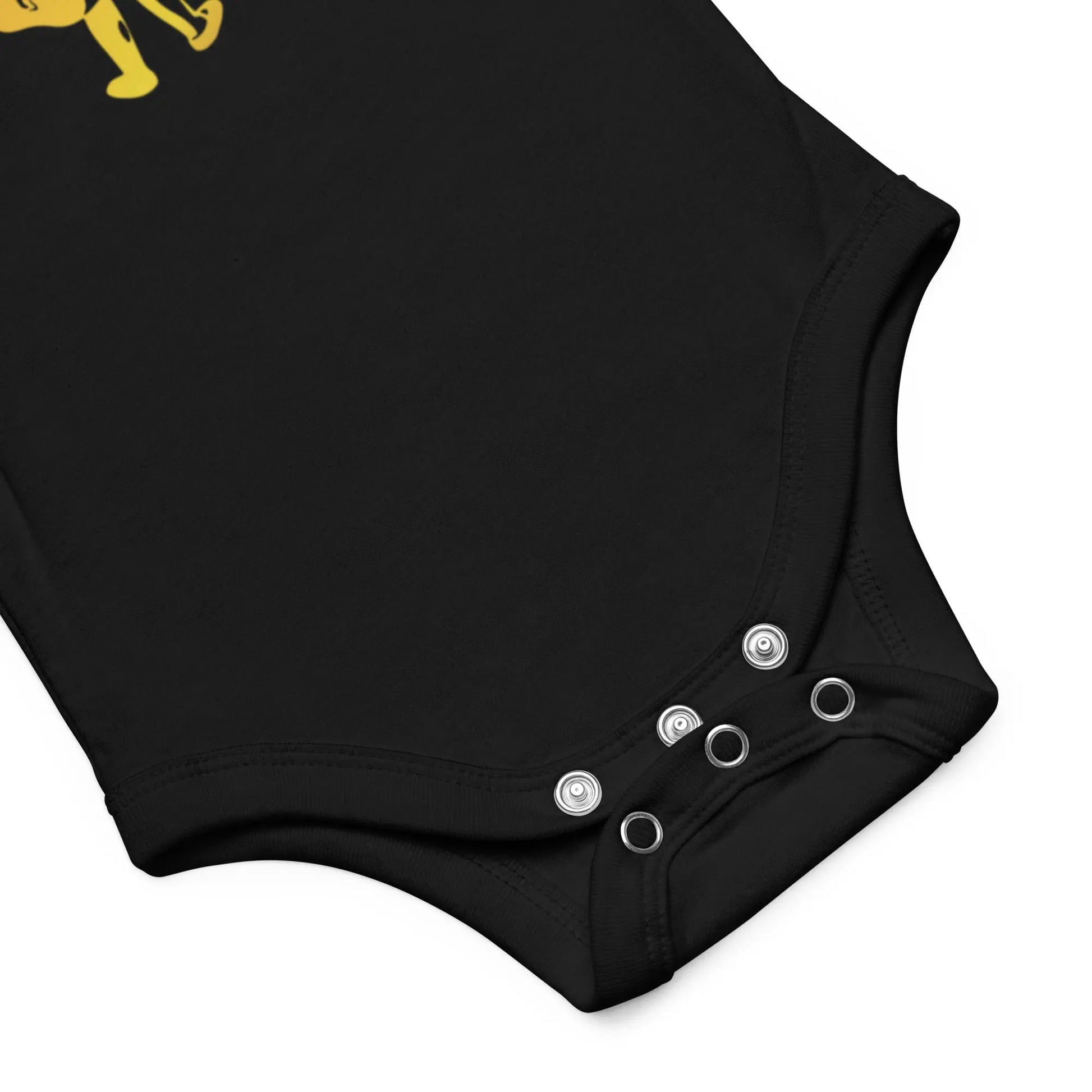 Bitcoin Balloon Girl - Baby Bitcoin Body Suit - One Piece with Short Sleeve Black