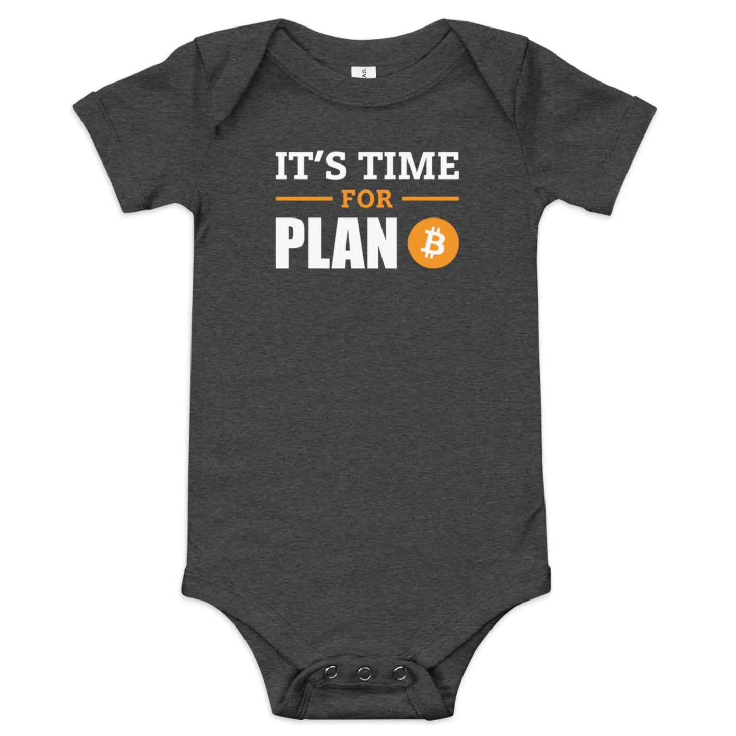 Plan B - Baby Bitcoin Body Suit Grey