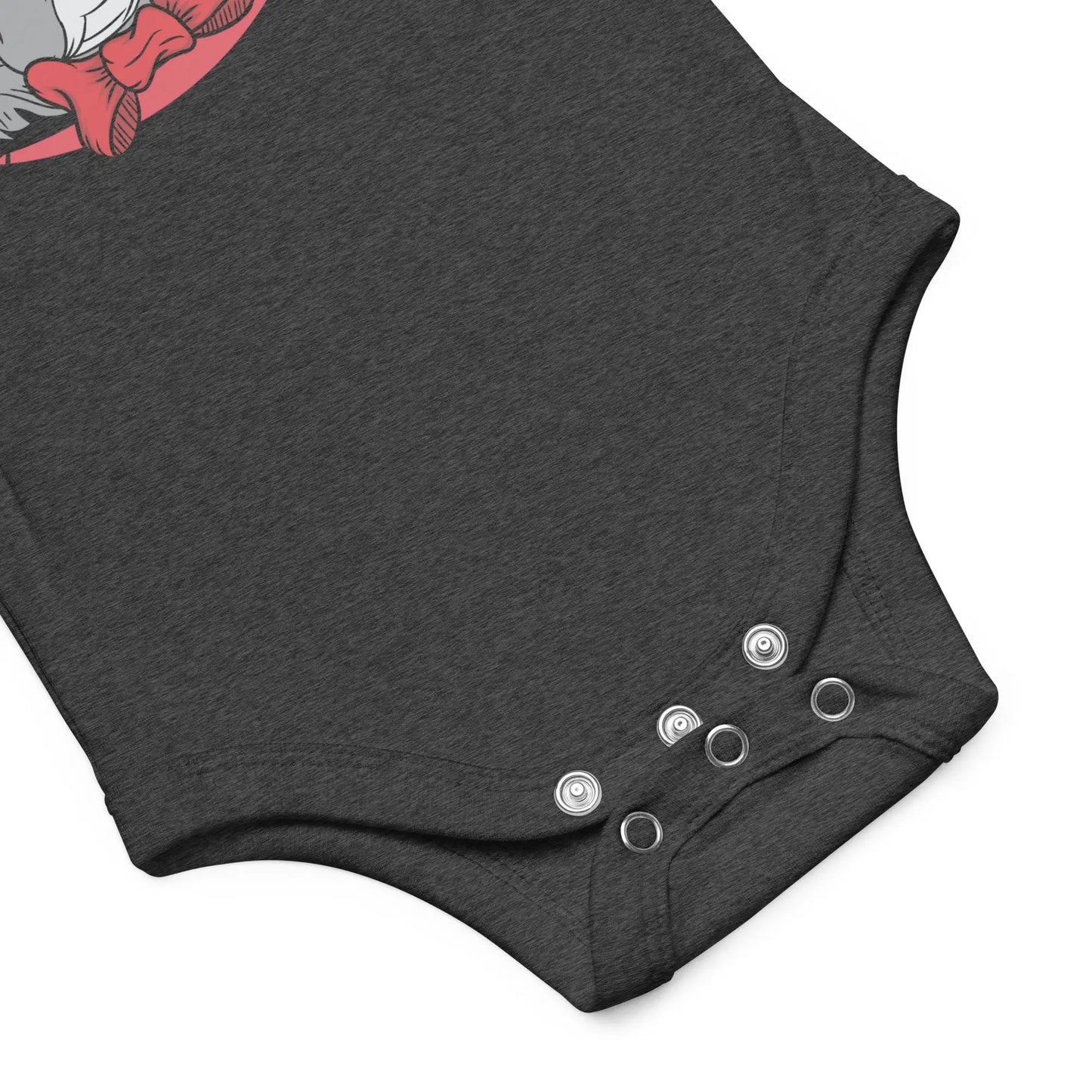 Vintage Dog Lovers - Bitcoin Baby Body Suit - One Piece with Short Sleeve Grey Heather