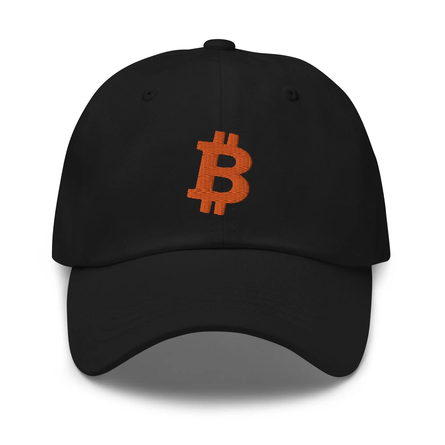 Orange Angled Bitcoin Embroidered Classic Dad Hat