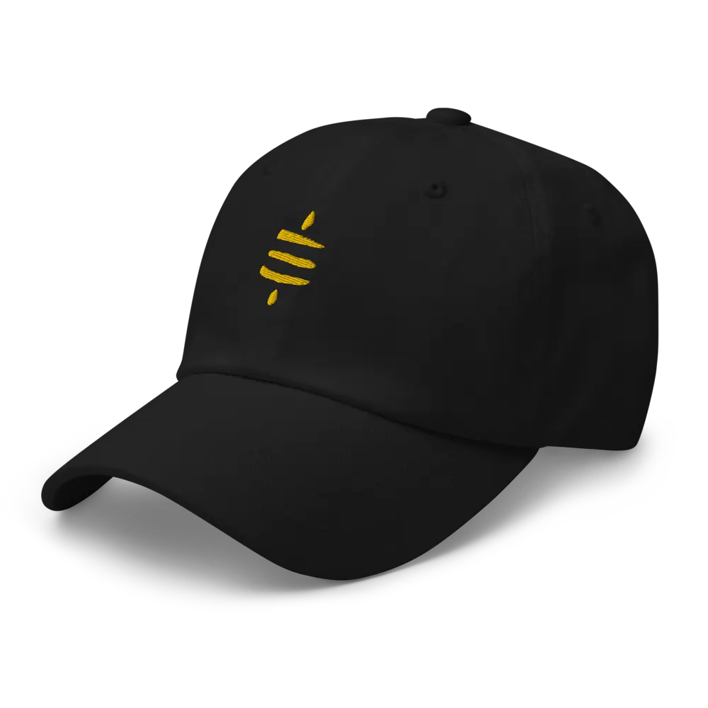 SATS Symbol - Gold Embroidered - Classic Bitcoin Hat Store of Value