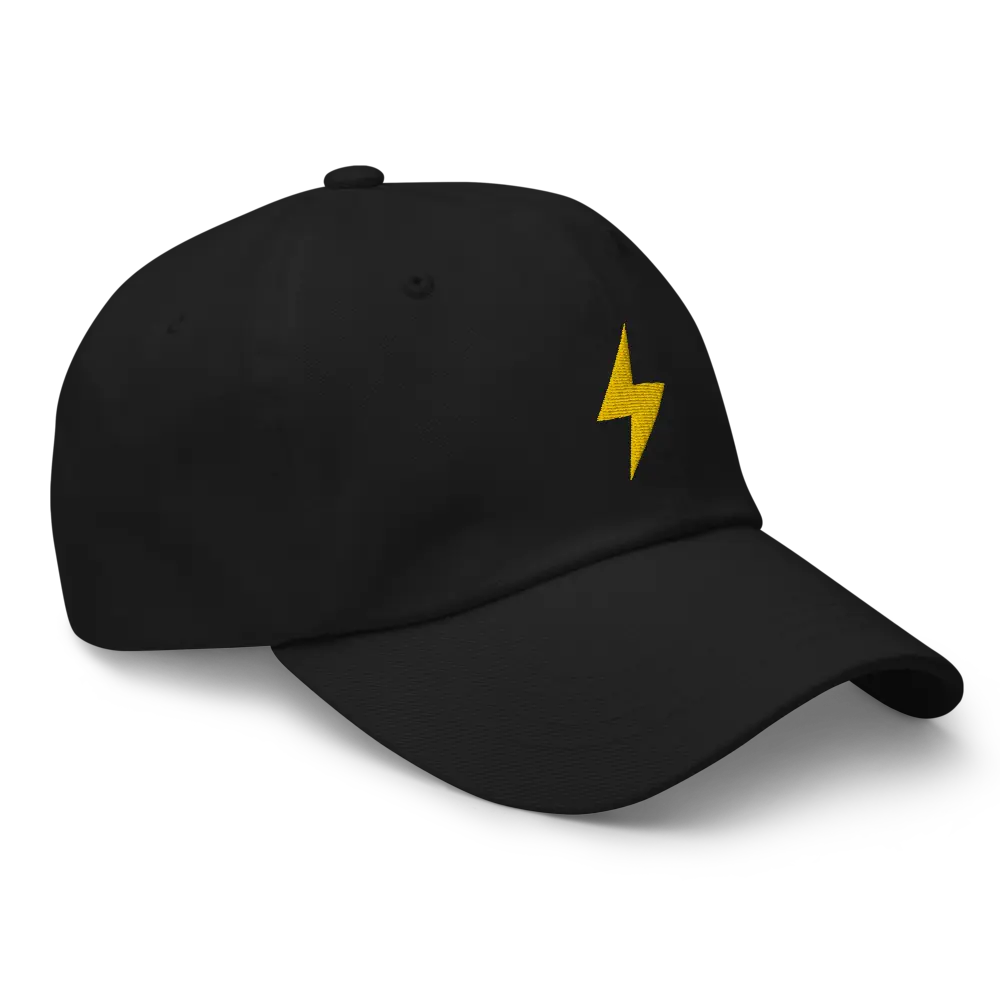 Lightning Symbol - Gold Embroidered - Classic Bitcoin Hat Store of Value