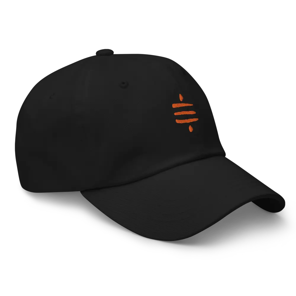 SATS Symbol - Orange Embroidered - Classic Bitcoin Hat Store of Value