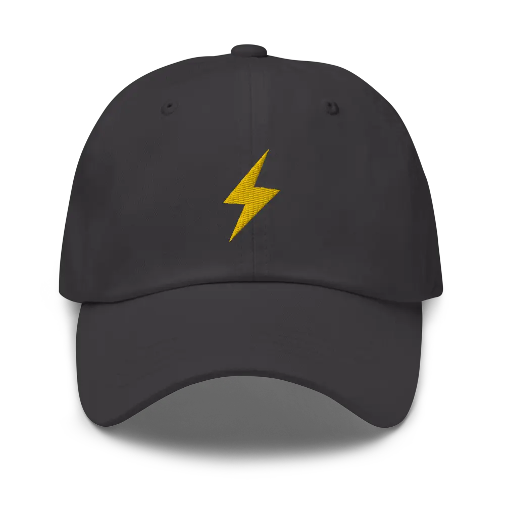 Lightning Symbol - Gold Embroidered - Classic Bitcoin Hat Store of Value