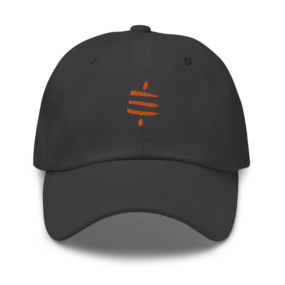 SATS Symbol - Orange Embroidered - Classic Bitcoin Hat Store of Value