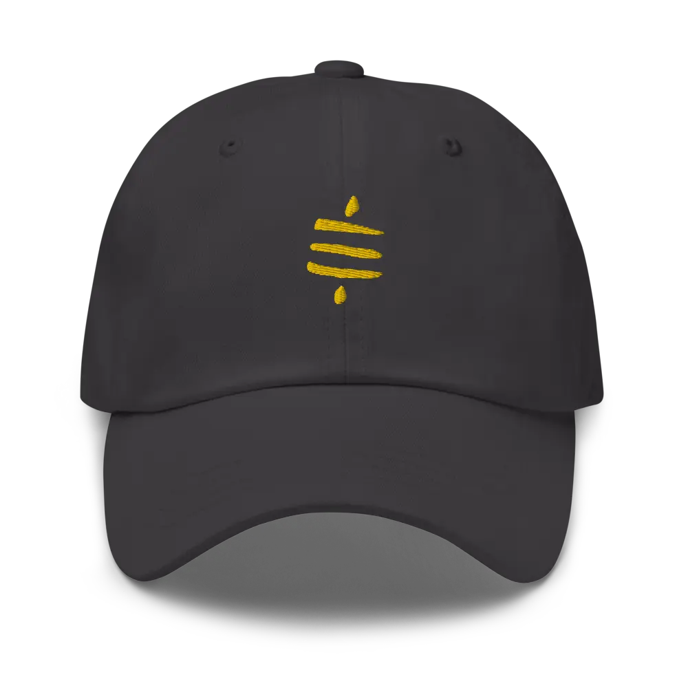 SATS Symbol - Gold Embroidered - Classic Bitcoin Hat Store of Value