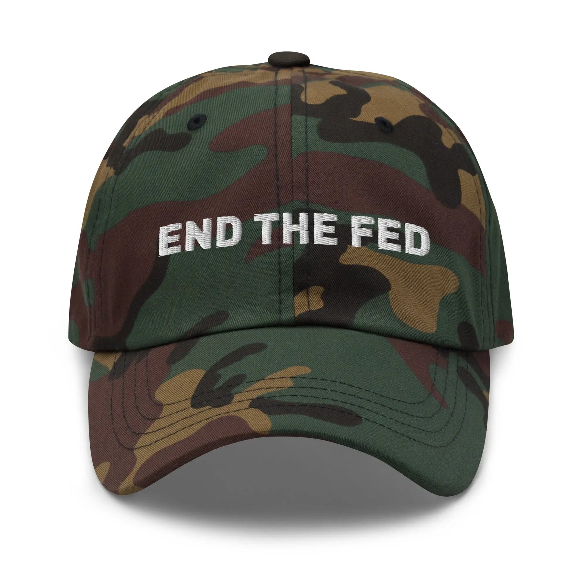 End The FED - Embroidered Classic Dad Hat Store of Value