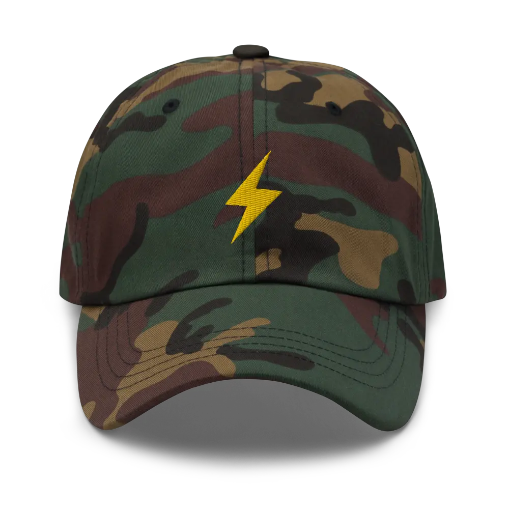 Lightning Symbol - Gold Embroidered - Classic Bitcoin Hat Store of Value