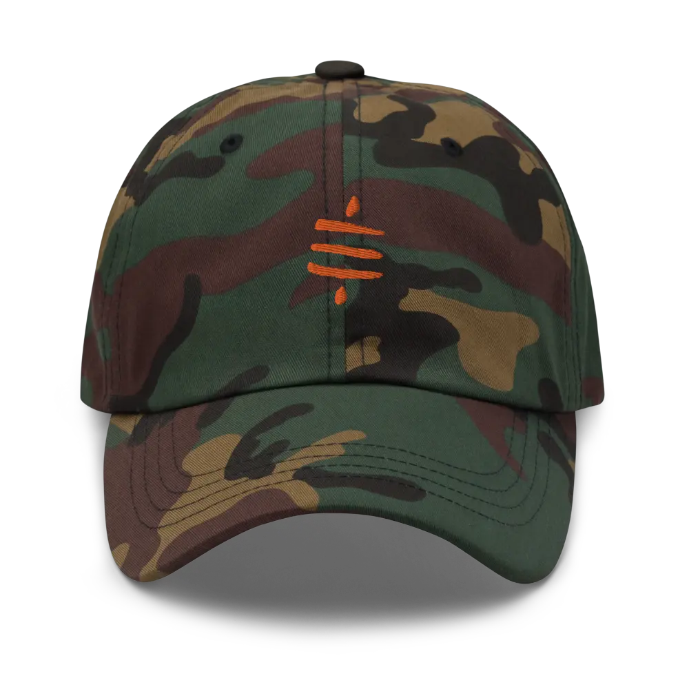 SATS Symbol - Orange Embroidered - Classic Bitcoin Hat Store of Value