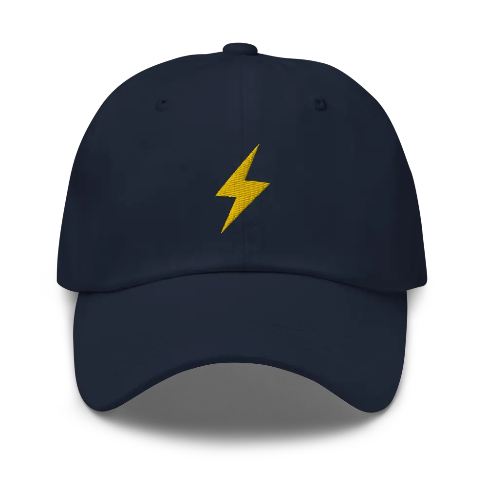 Lightning Symbol - Gold Embroidered - Classic Bitcoin Hat Store of Value