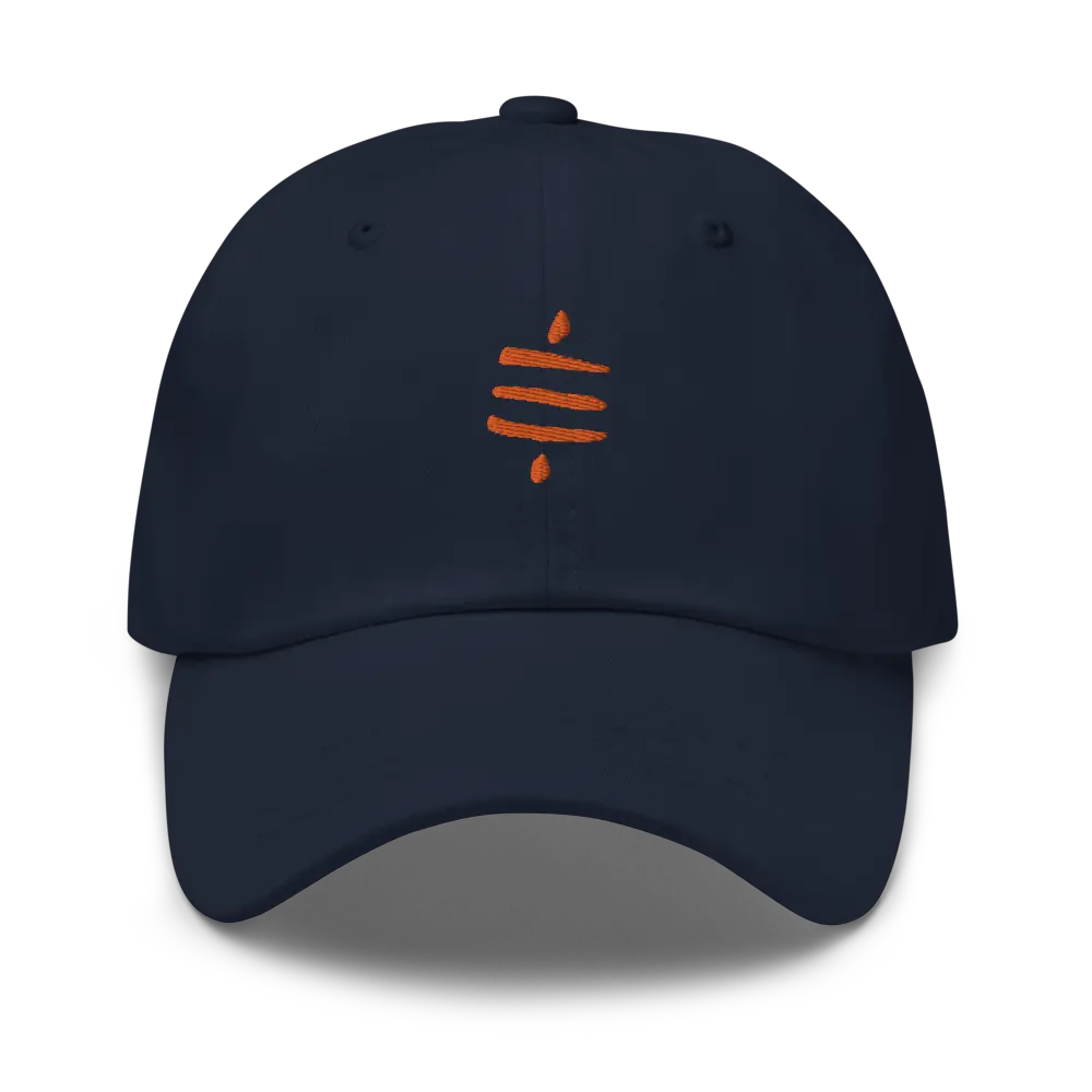 SATS Symbol - Orange Embroidered - Classic Bitcoin Hat Store of Value