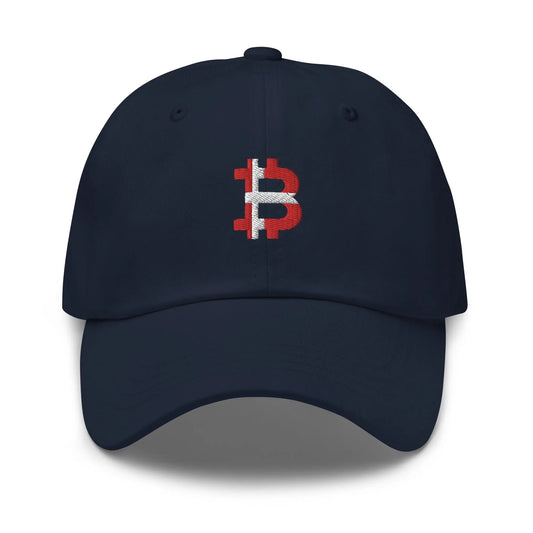 Danish Bitcoin Flag - Classic Bitcoin Hat - Embroidery Store of Value