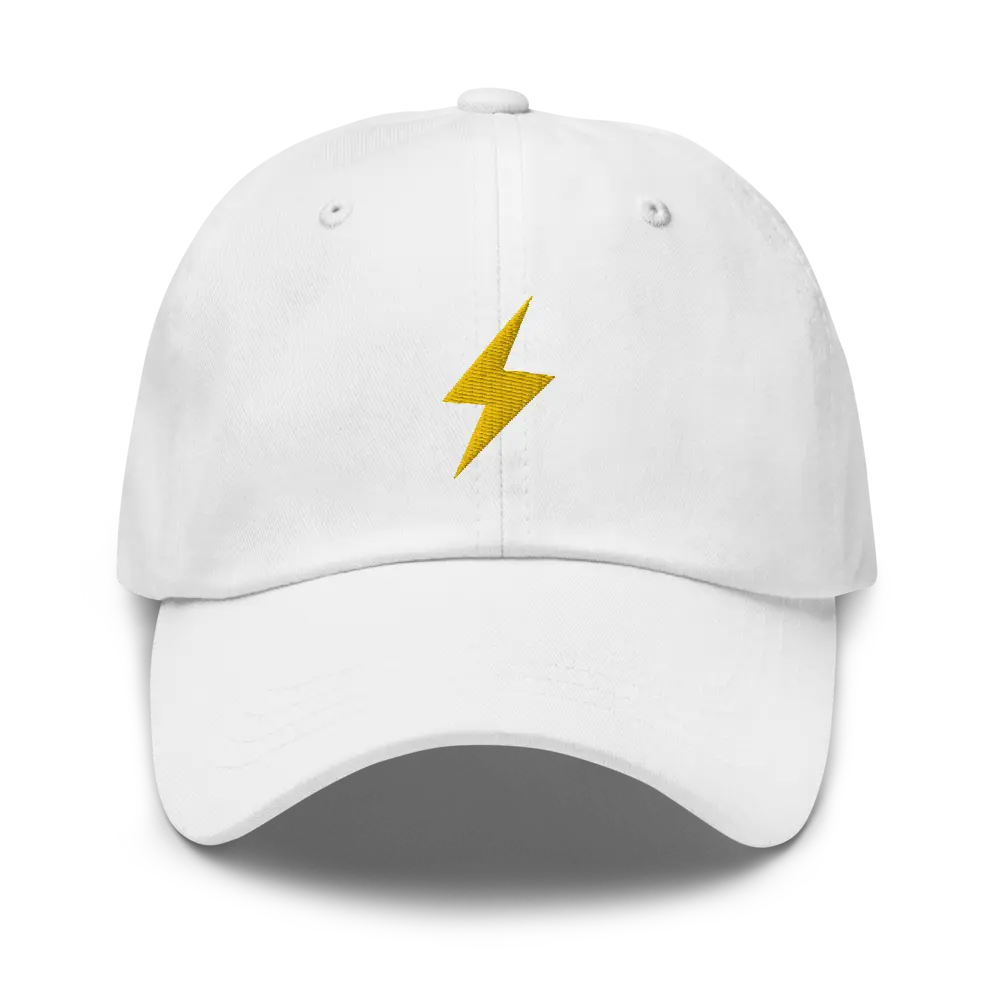 Lightning Symbol - Gold Embroidered - Classic Bitcoin Hat Store of Value