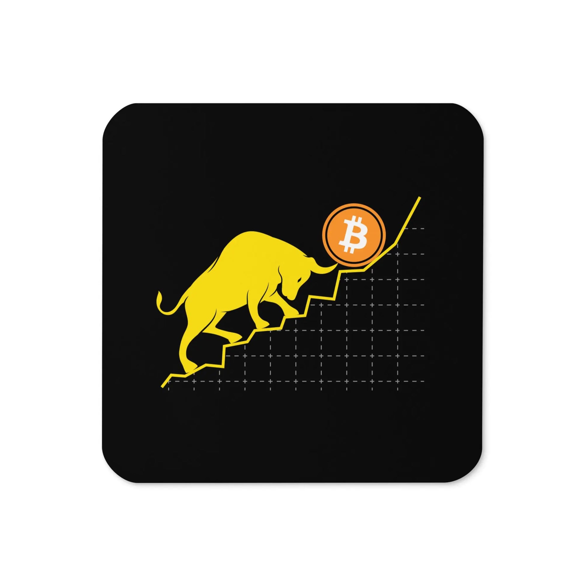 Bullish! - Cork-back Bitcoin Coaster Store of Value