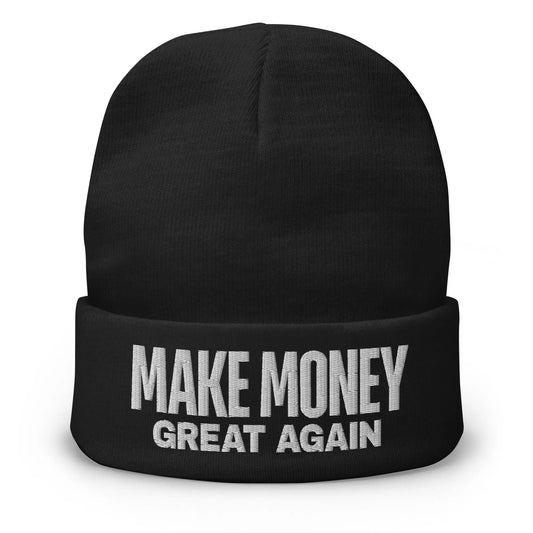 Make Money Great Again - White Embroidery - Beanie Store of Value