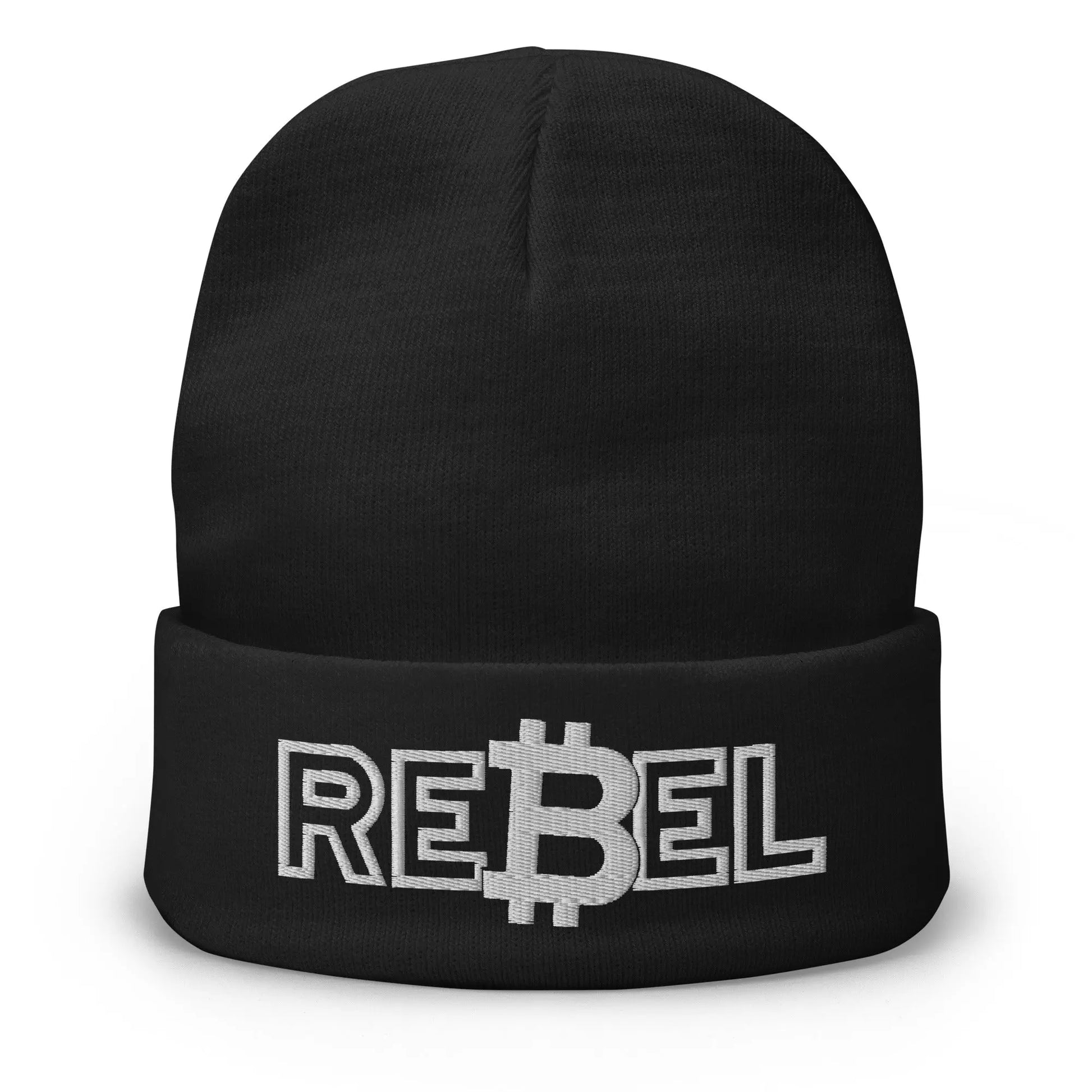 Rebel - Beanie - White Embroidery Store of Value