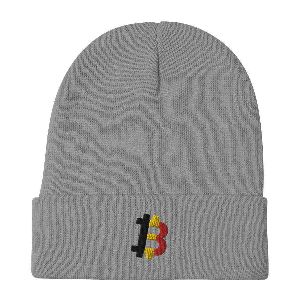 Belgium Bitcoin Flag - Beanie - Embroidery Store of Value