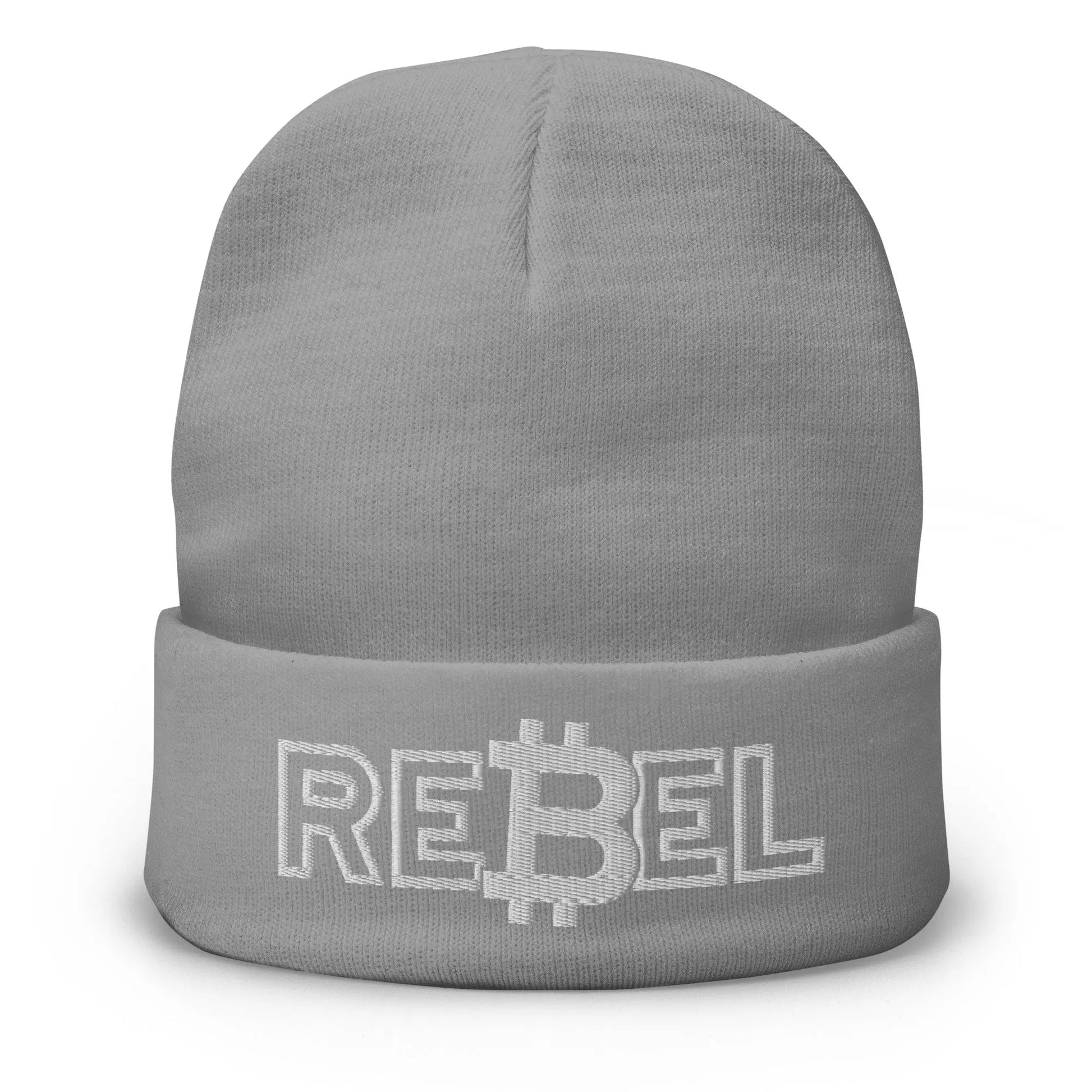 Rebel - Beanie - White Embroidery Store of Value