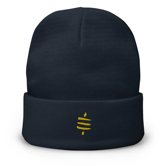 Beanie - SATS Symbol - Gold Embroidered Store of Value