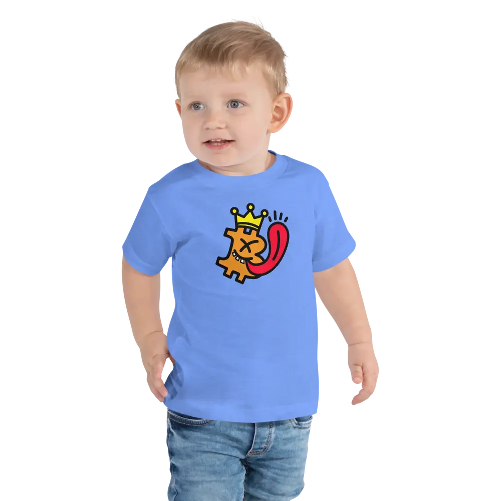 Bitcoin is King Toddler T-shirt - By BitPopArt Store of Value