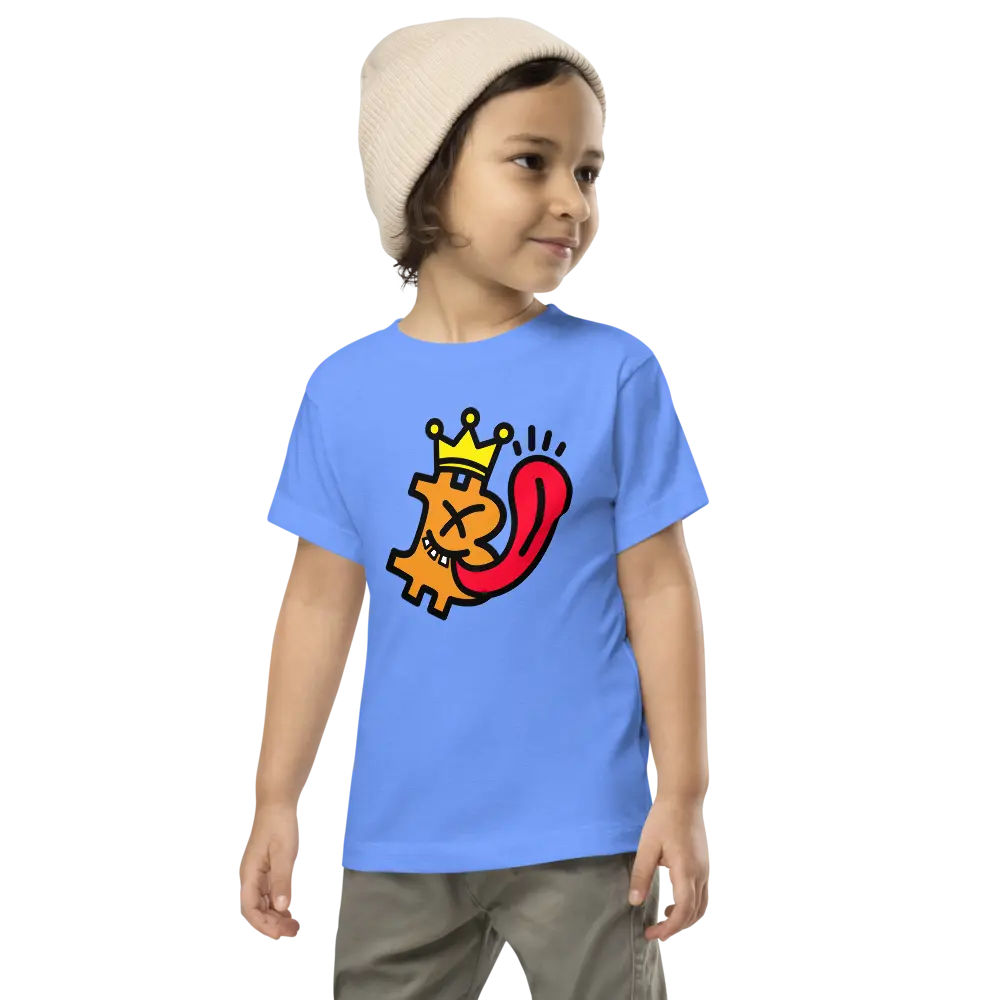 Bitcoin is King Toddler T-shirt - By BitPopArt Store of Value