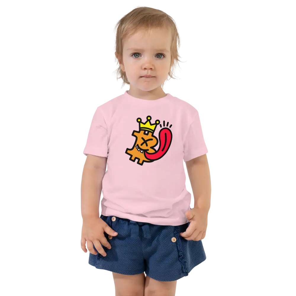 Bitcoin is King Toddler T-shirt - By BitPopArt Store of Value