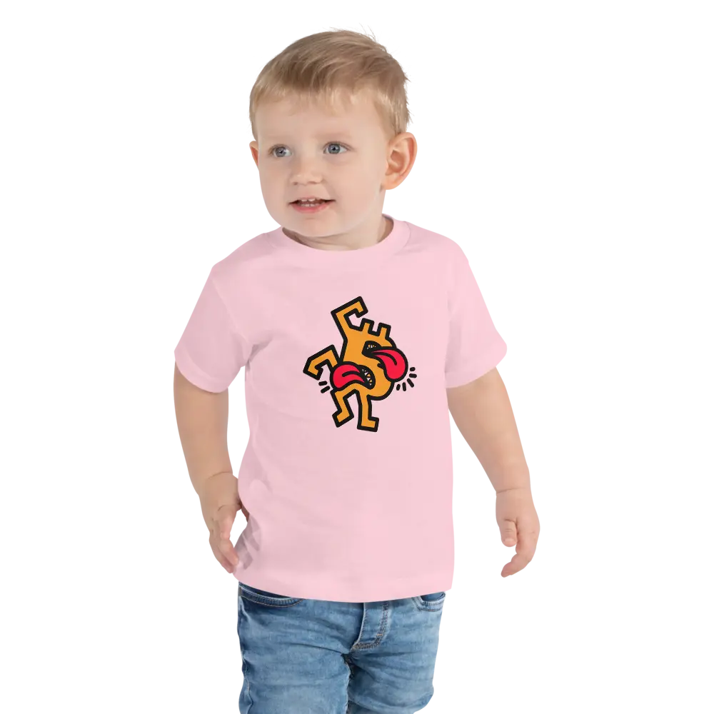 B - Crazy - Toddler T-shirt - By BitPopArt Store of Value