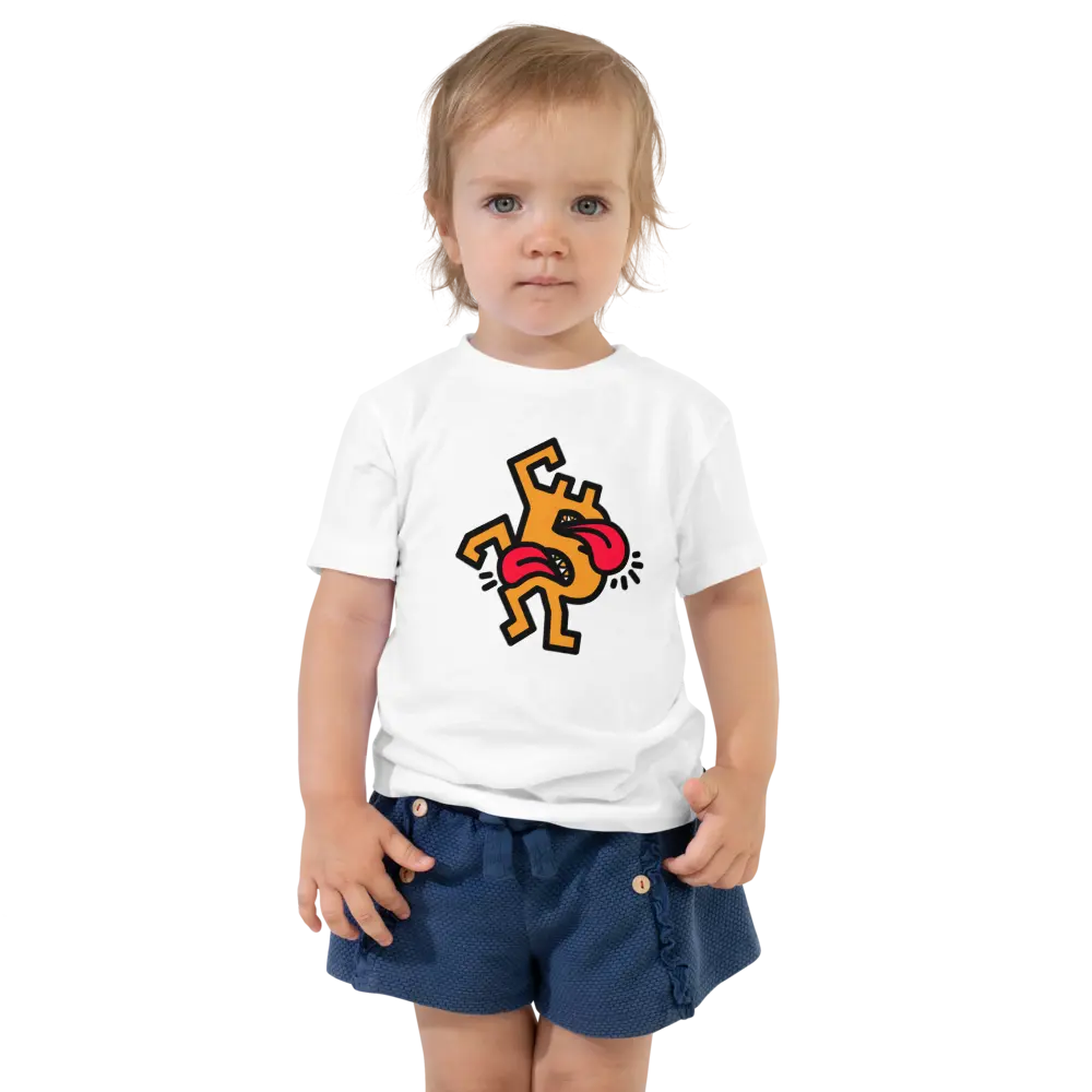 B - Crazy - Toddler T-shirt - By BitPopArt Store of Value