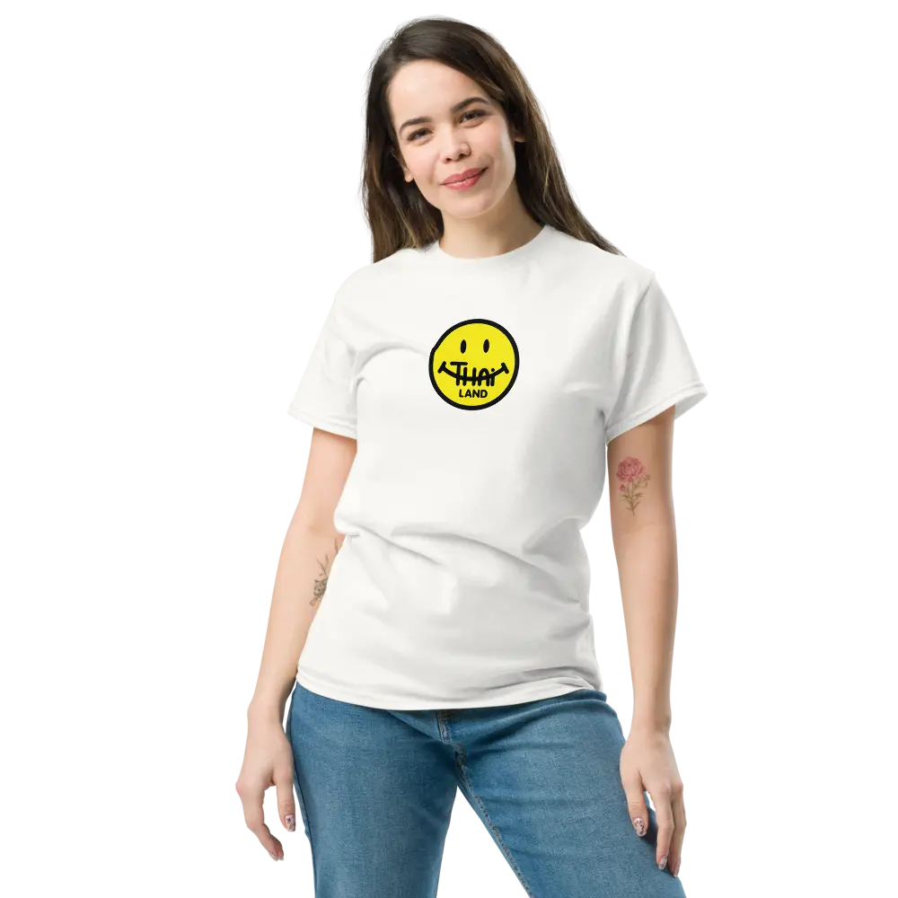 Thai Smile T-shirt - By BitPopArt - Classic Cotton Tee - Unisex Store of Value