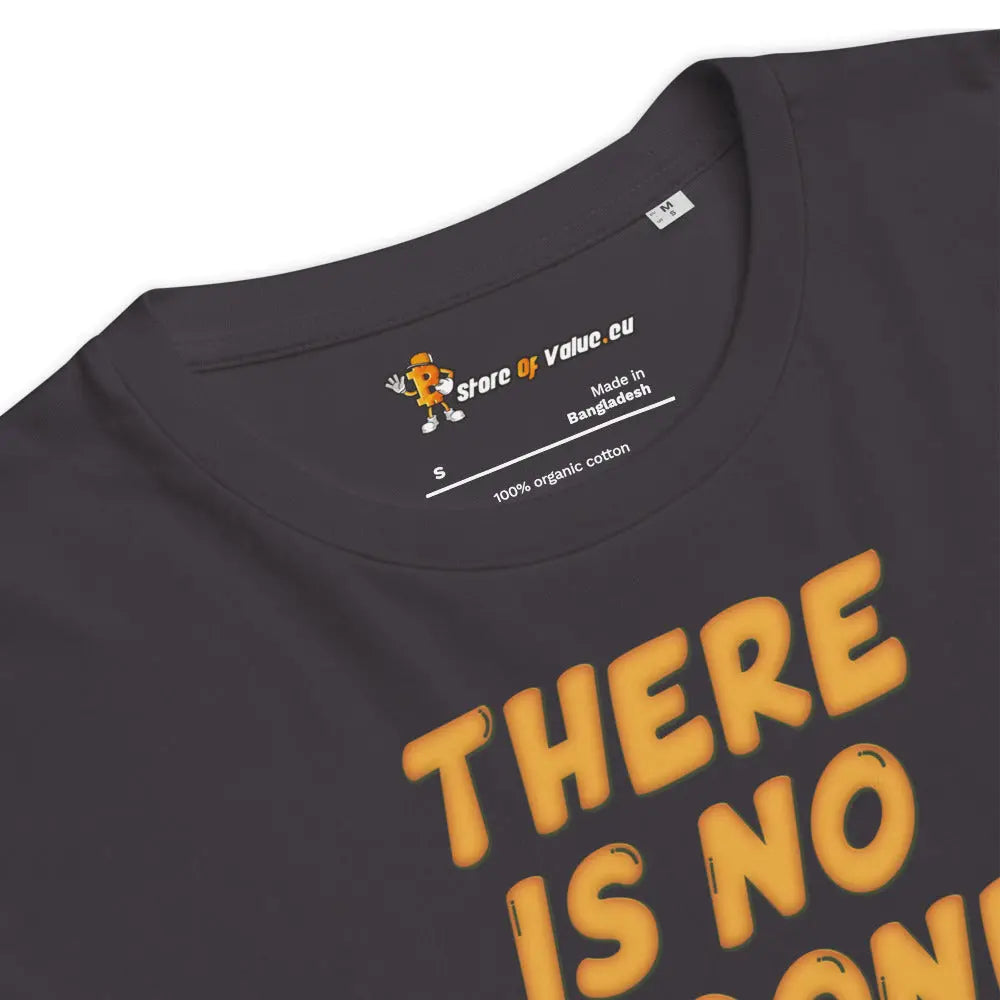 No Second Best - Premium Unisex Organic Cotton Bitcoin T-shirt Anthracite Color