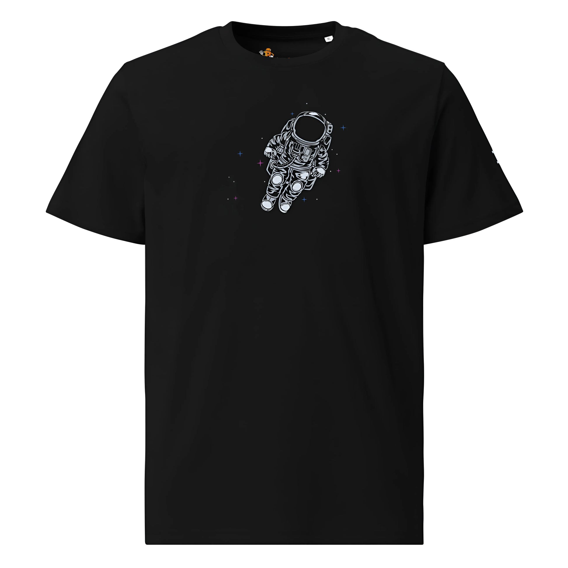 Bitcoin Space Astronaut - Premium Unisex Organic Cotton Bitcoin T-shirt Black