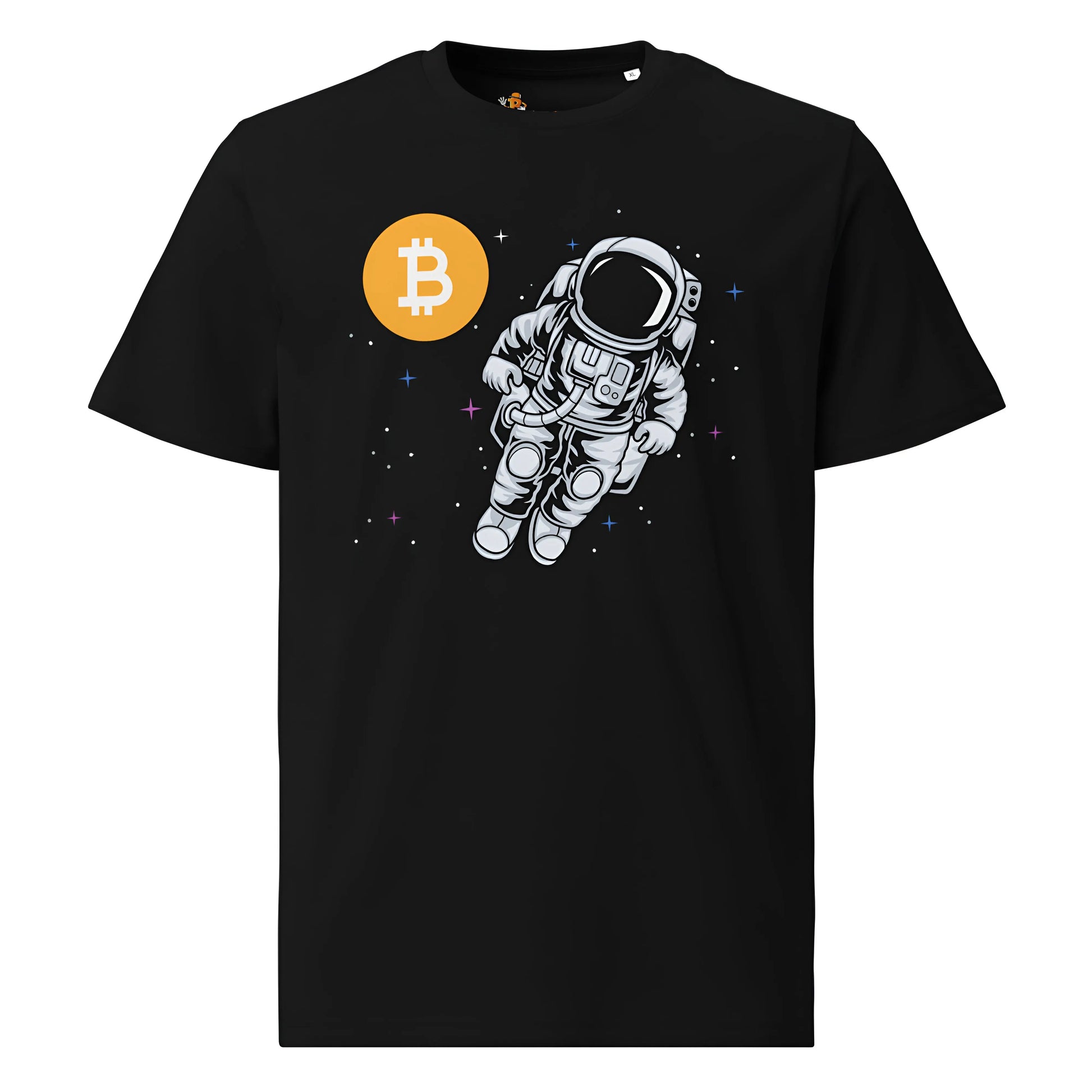 Bitcoin Moonwalk - Premium Unisex Organic Cotton Bitcoin T-shirt Black