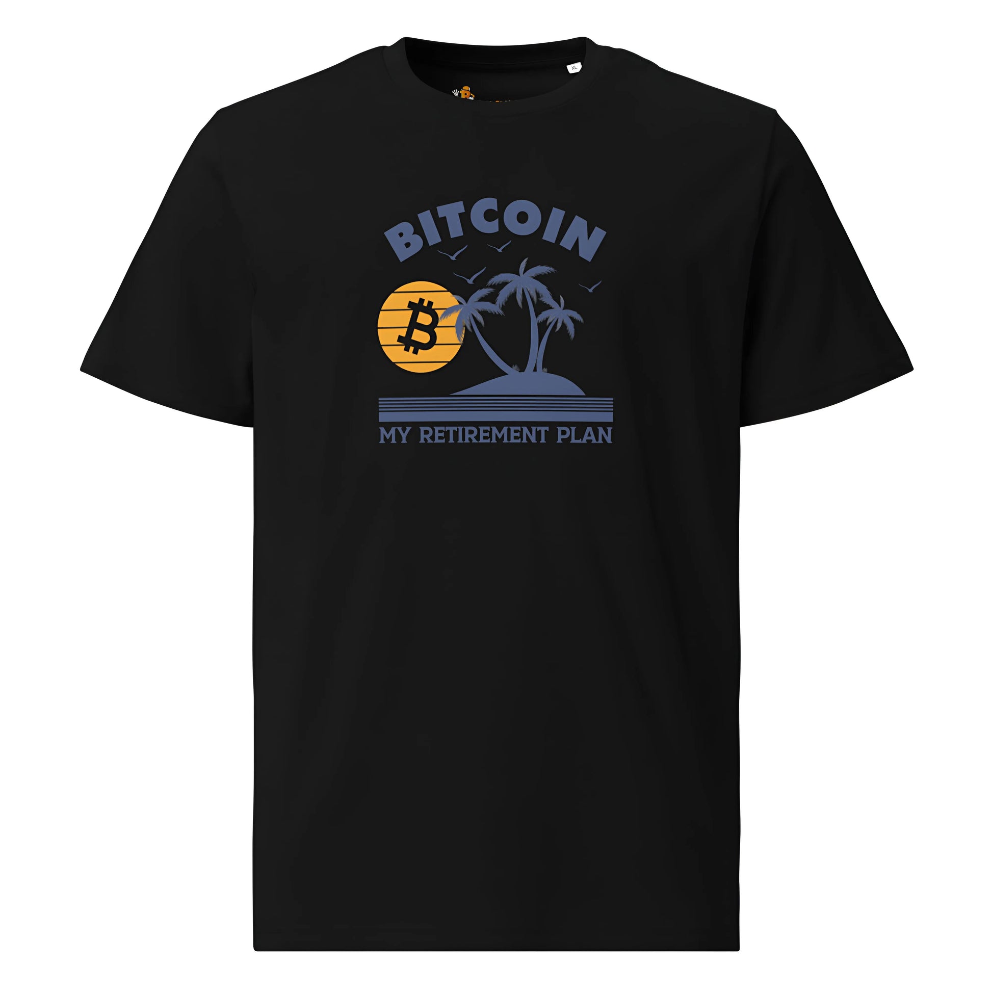 My Retirement Plan - Premium Unisex Organic Cotton Bitcoin T-shirt Black Color