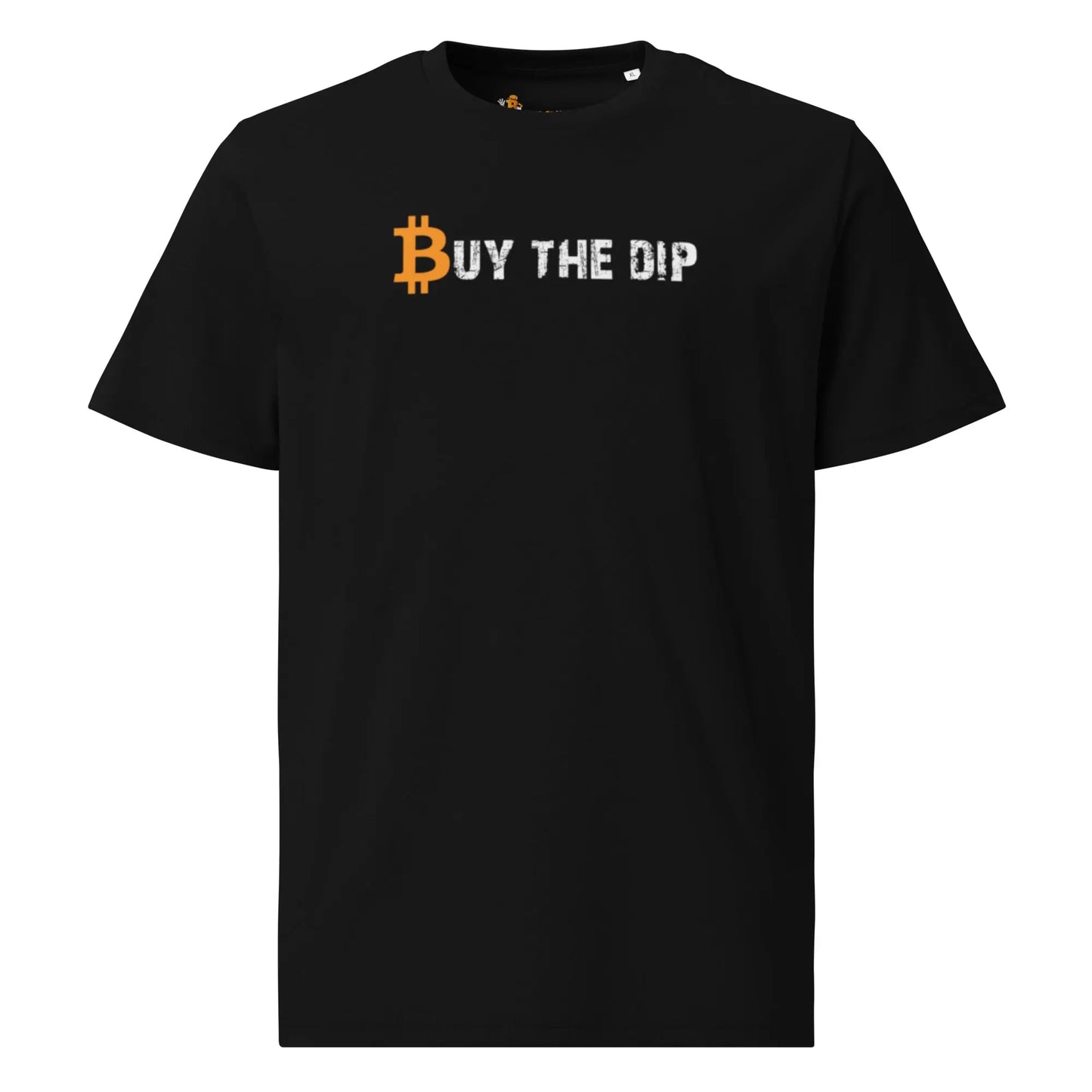 Buy The Dip - Premium Unisex Organic Cotton Bitcoin T-shirt Black Color