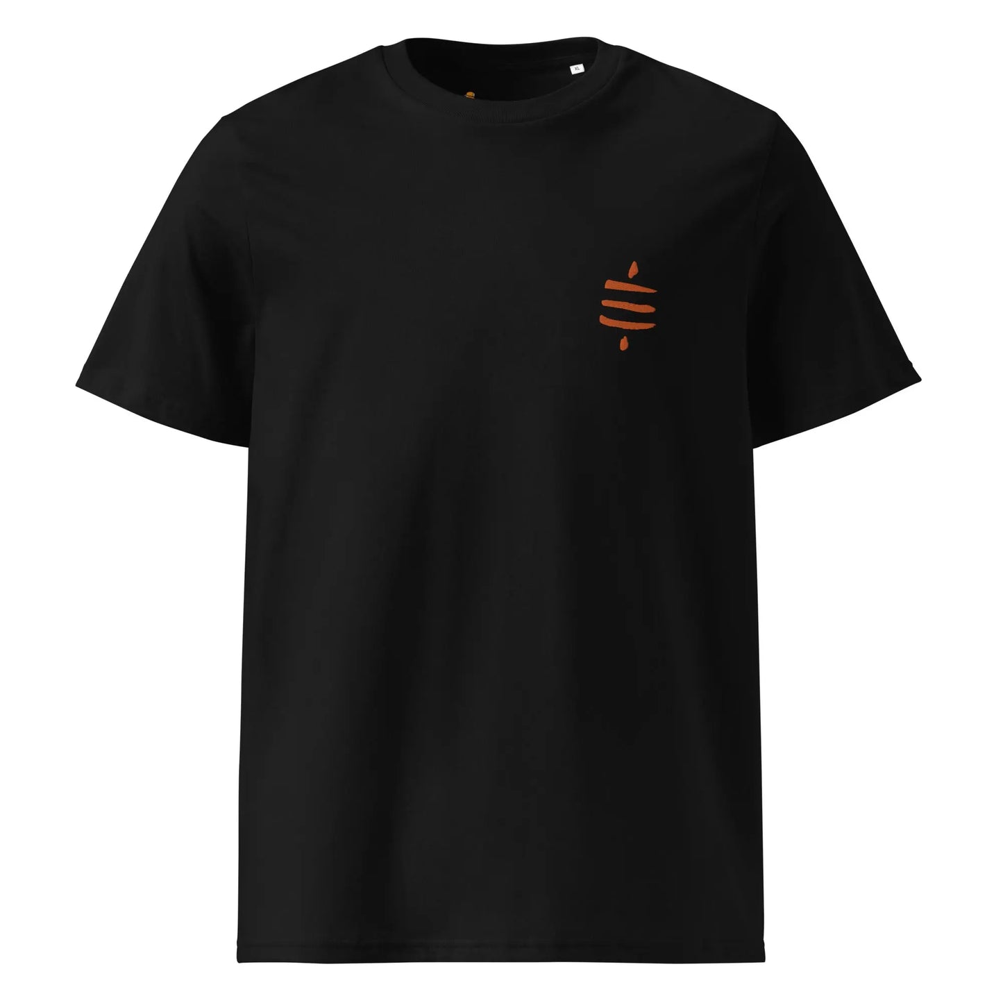 SATS Symbol - Bitcoin T-shirt - Orange Embroidered - Premium - Unisex - Organic Cotton Store of Value