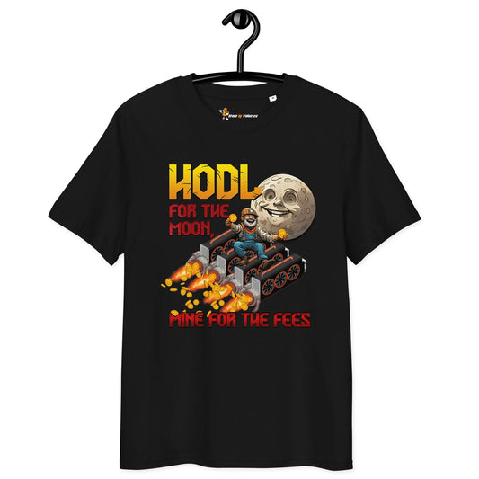 Bitcoin T-shirt - HODL For The Moon - Premium Organic Cotton - Unisex Store of Value